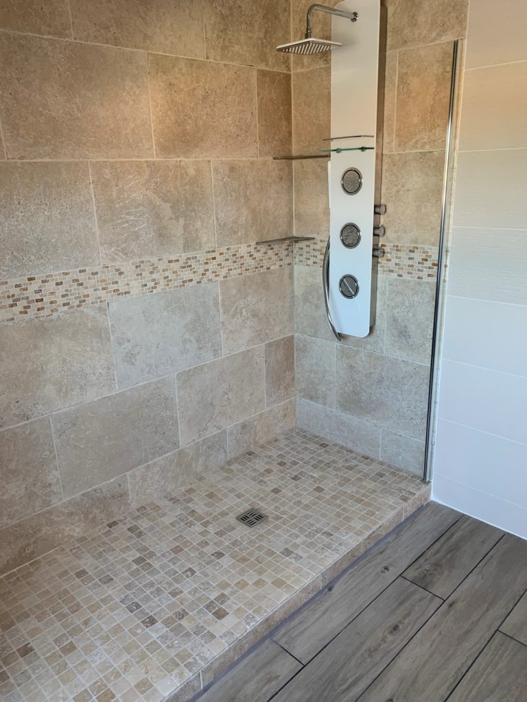 rénovation intérieure douche à l'italienne